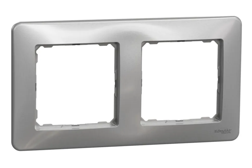 Rámeček dvojnásobný Schneider Electric Sedna Design SDD313802 aluminium Vrácení Zdarma