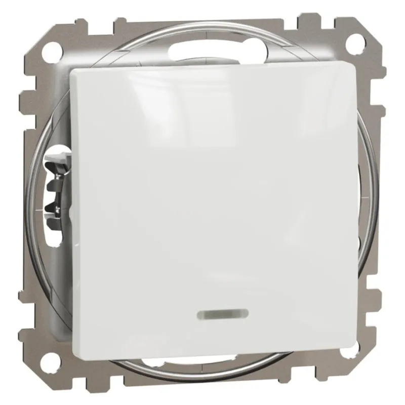 Cenová Bomba Spínač dvoupólový, signalizační kontrolka Schneider Electric Sedna Design řazení 2S, SDD111162N, 16A, bílá