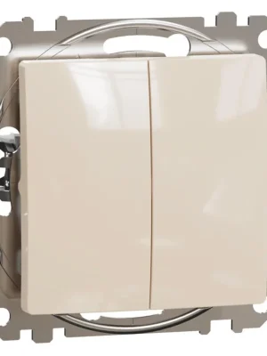 Sleva Spínač dvojitý Schneider Electric Sedna Design řazení 1/0+1/0, SDD112118 béžová