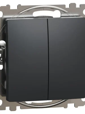 Finální Výprodej Spínač dvojitý střídavý Schneider Electric Sedna Design řazení 6+6, SDD114108 antracit