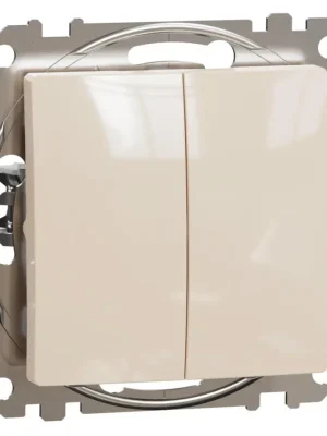 Spínač dvojitý střídavý Schneider Electric Sedna Design řazení 6+6, SDD112108 béžová Finální Výprodej