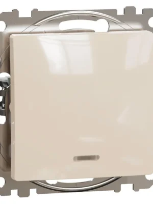 Spínač křížový, orientační kontrolka Schneider Electric Sedna Design řazení 7, SDD112107L béžová Výhodná Nabídka