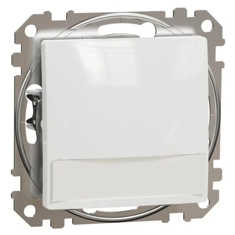 Akce Spínač s orientační kontrolkou a popisovým polem Schneider Electric Sedna Design řazení 1/0 So, SDD111143L,12V, bílá