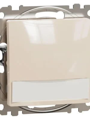 Odeslání Ihned Spínač s orientační kontrolkou a popisovým polem Schneider Electric Sedna Design řazení 1/0 So, SDD112143L, 12V, béžová