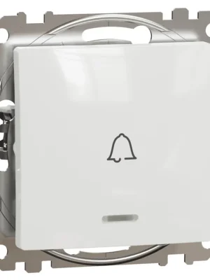 Spínač "zvonek" s orientační kontrolkou Schneider Electric Sedna Design řazení 1/0 So, SDD111131L bílá Výprodej