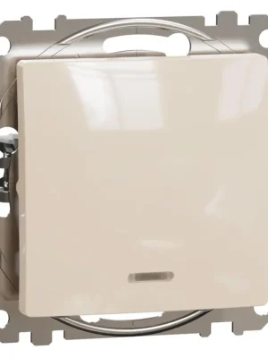 Sezónní Sleva Spínač střídavý s orientační kontrolkou Schneider Electric Sedna Design řazení 6/0 So, SDD112116L béžová