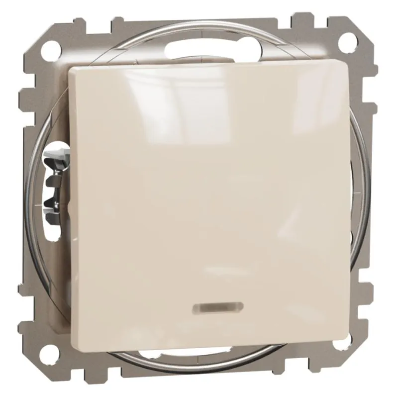 Sezónní Sleva Spínač střídavý s orientační kontrolkou Schneider Electric Sedna Design řazení 6/0 So, SDD112116L béžová