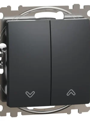 Tlačítkový spínač žaluzií Schneider Electric Sedna Design SDD114114, 10A, antracit Ověřený