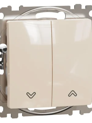 Tlačítkový spínač žaluzií Schneider Electric Sedna Design SDD112114, 10A, béžová Levný