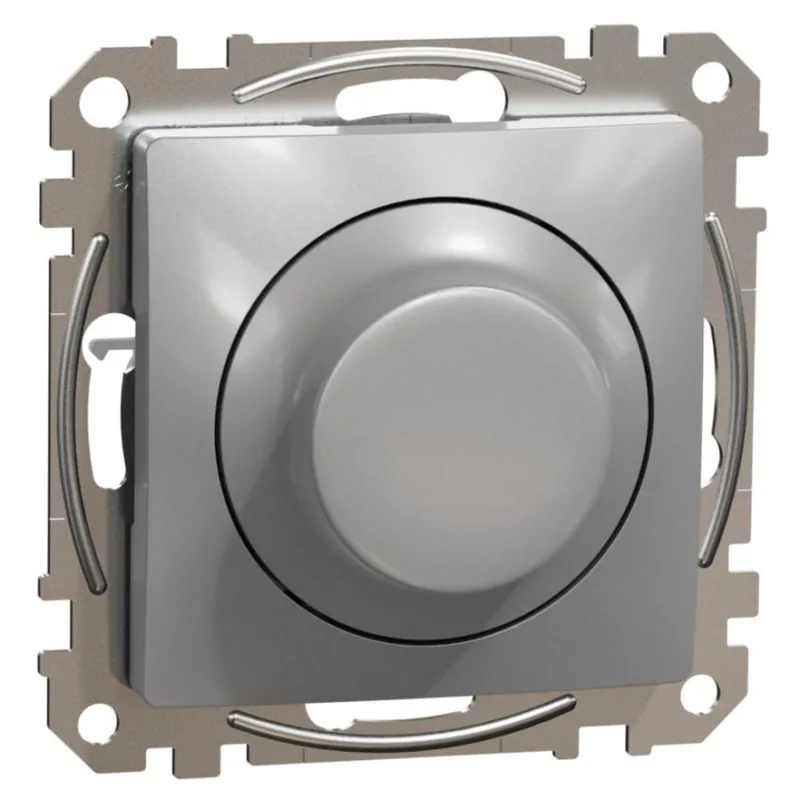 Oblíbený Univerzální otočný LED stmívač Schneider Electric Sedna Design SDD113502 aluminium