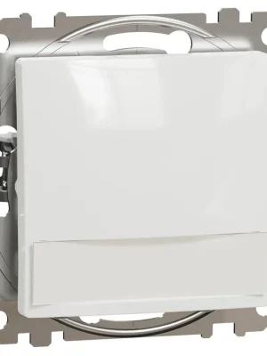 Akce Tlačítko 1/0So orientační kontrolka, popisové pole Schneider Electric Sedna Design SDD111133L bílá