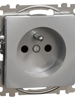Rychlé Dodání Zásuvka šroubová s clonkami Schneider Electric Sedna Design SDD113011, 230V, 16A, aluminium