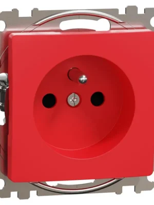 Víkendová Akce Zásuvka šroubová s clonkami Schneider Electric Sedna Design SDD115011, 230V, 16A, červená