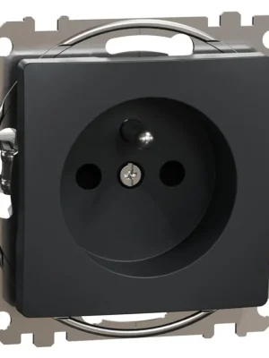 Zásuvka bezšroubová s clonkami Schneider Electric Sedna Design SDD114012, 230V, 16A, antracit Výprodej