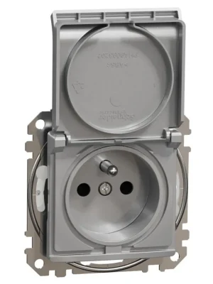 Zásuvka bezšroubová Schneider Electric Sedna Design SDD213014, 230V, 16A, IP44, aluminium Bezpečná Platba