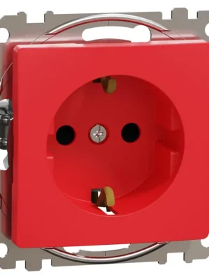 Zásuvka Schneider Electric Sedna Design SDD115021, 230V, 16A, Schuko, červená Aktuální