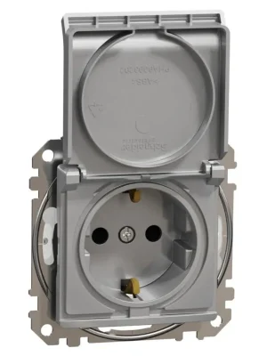 Odeslání Ihned Zásuvka Schneider Electric Sedna Design SDD213024, 230V, 16A, Schuko, IP44, aluminium