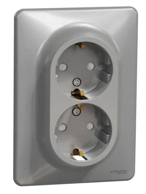 Ihned K Objednání Zásuvka dvojnásobná Schneider Electric Sedna Design SDD313221, 230V, 16A, Schuko, aluminium
