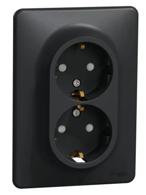 Zásuvka dvojnásobná Schneider Electric Sedna Design SDD314221, 230V, 16A, Schuko, antracit Cenově Výhodný