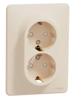 Zásuvka dvojnásobná Schneider Electric Sedna Design SDD312221, 230V, 16A, Schuko, béžová Tovární Cena
