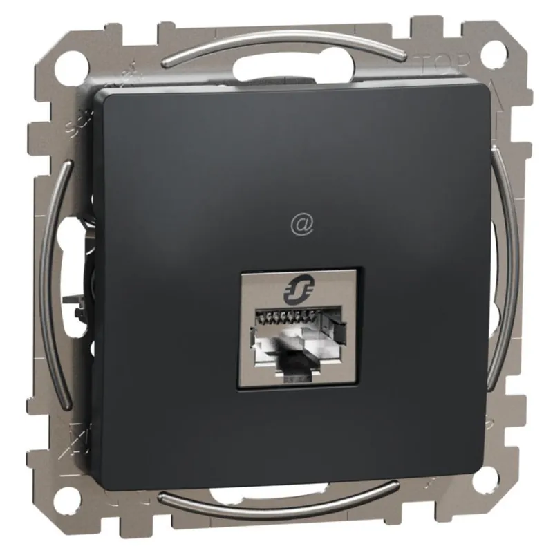 Akce Datová zásuvka Schneider Electric Sedna Design 1xRJ45 kat.6a STP, SDD114466S antracit