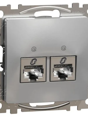 Speciální Cena Datová zásuvka Schneider Electric Sedna Design 2xRJ45 kat.6a STP, SDD113467S aluminium