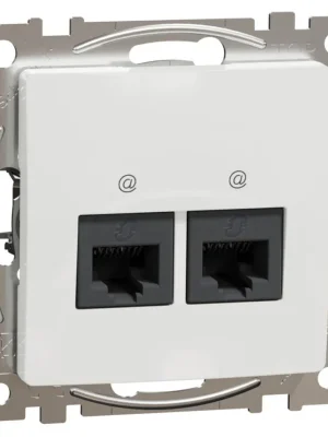 Datová zásuvka Schneider Electric Sedna Design 2xRJ45 kat.5e UTP, SDD111452 bílá Nejlepší Volba