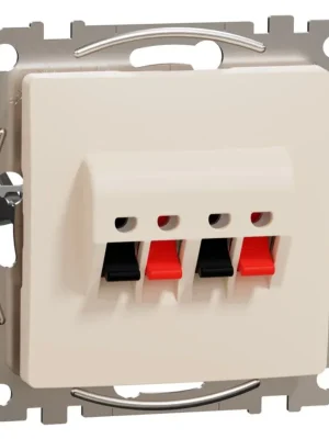 Zásuvka reproduktorová dvojitá Schneider Electric Sedna Design SDD112411 béžová Ihned K Objednání