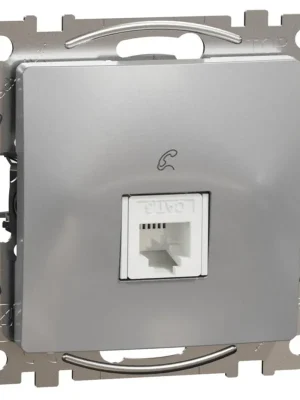 Telefonní zásuvka Schneider Electric Sedna Design 1xRJ11, SDD113491 aluminium Ověřený