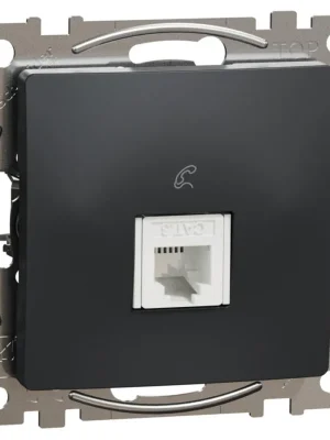 Telefonní zásuvka Schneider Electric Sedna Design 1xRJ11, SDD114491 antracit Nejprodávanější