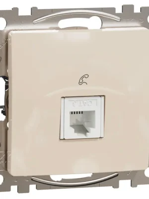 Nakupujte Hned Telefonní zásuvka Schneider Electric Sedna Design 1xRJ11, SDD112491 béžová