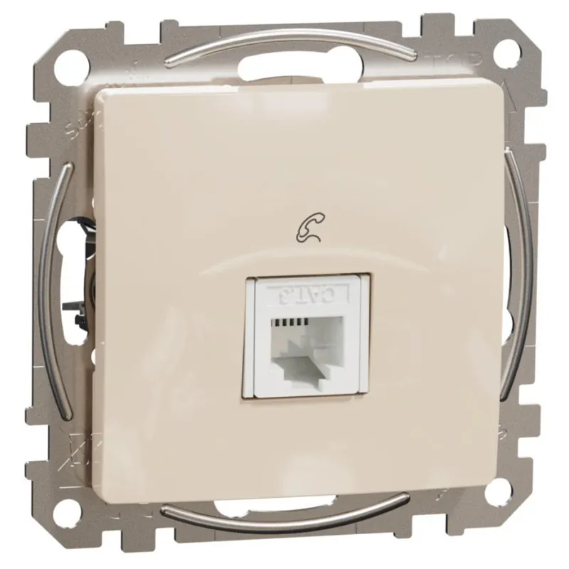 Nakupujte Hned Telefonní zásuvka Schneider Electric Sedna Design 1xRJ11, SDD112491 béžová