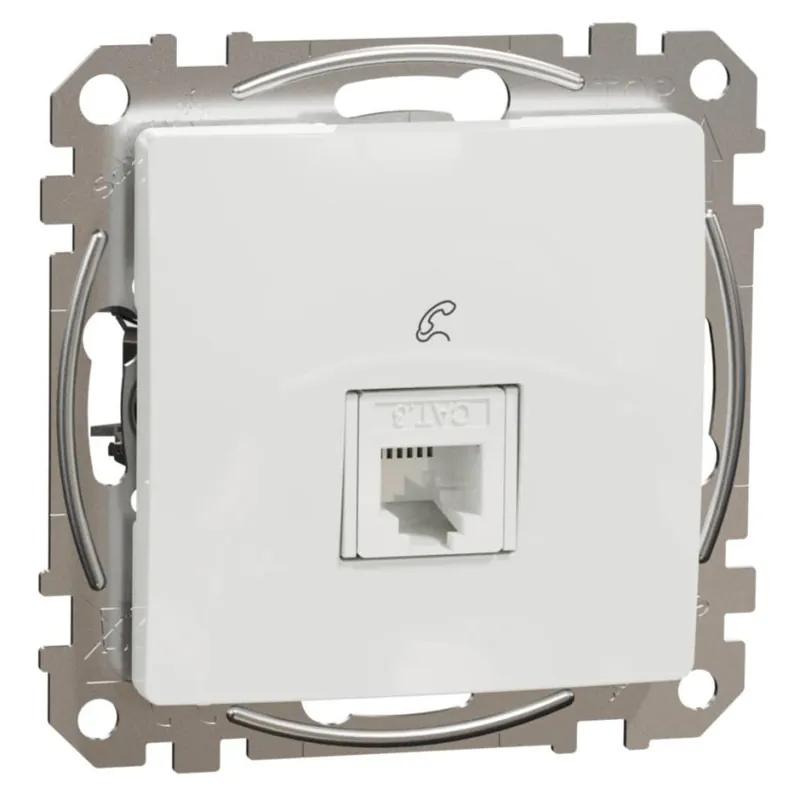 Akční Nabídka Telefonní zásuvka Schneider Electric Sedna Design 1xRJ11, SDD111491 bílá