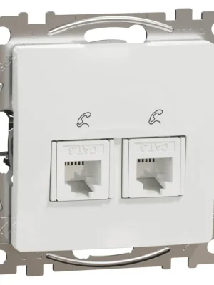 Poslední Šance Telefonní zásuvka Schneider Electric Sedna Design 2xRJ11, SDD111492 bílá
