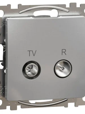 Horká Nabídka Zásuvka TV R koncová Schneider Electric Sedna Design SDD113471R, 4dB, aluminium