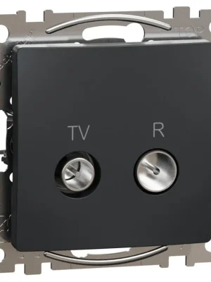 Zásuvka TV R koncová Schneider Electric Sedna Design SDD114471R, 4dB, antracit Koupit Online