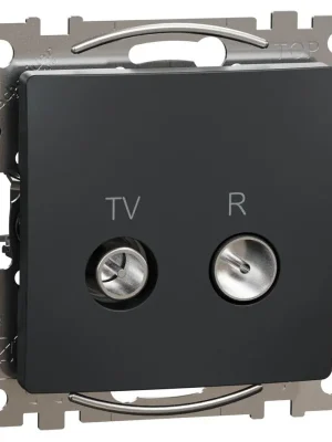 Zlevněný Zásuvka TV R průběžná Schneider Electric Sedna Design SDD114478R, 10dB, antracit