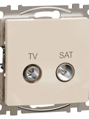 Koupit Online Zásuvka TV SAT koncová Schneider Electric Sedna Design SDD112471S, 4dB, béžová