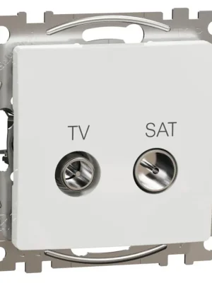 Zásuvka TV SAT koncová Schneider Electric Sedna Design SDD111471S, 4dB, bílá Tovární Cena