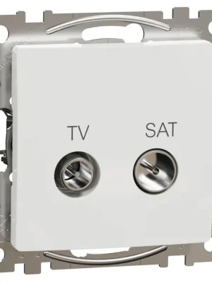 Zásuvka TV SAT průběžná Schneider Electric Sedna Design SDD111478S, 10dB, bílá Výhodná Nabídka