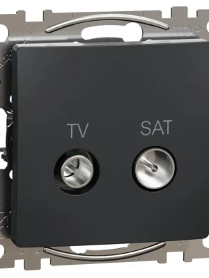 Originální Zásuvka TV SAT průběžná Schneider Electric Sedna Design SDD114474S, 7dB, antracit