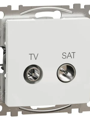 Cenový Hit Zásuvka TV SAT průběžná Schneider Electric Sedna Design SDD111474S, 7dB, bílá