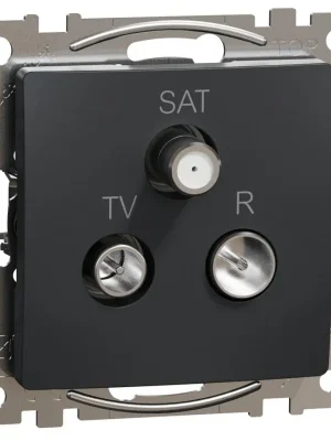 Nejlepší Cena Zásuvka TV-R-SAT průběžná Schneider Electric Sedna Design SDD114488, 10dB, antracit