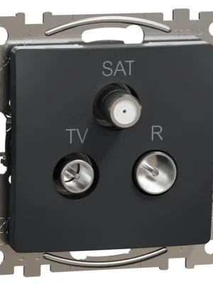 Dokud Zásoby Vydrží Zásuvka TV-R-SAT průběžná Schneider Electric Sedna Design SDD114484, 7dB, antracit