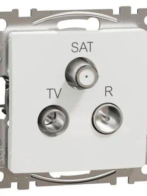 Cenový Hit Zásuvka TV-R-SAT průběžná Schneider Electric Sedna Design SDD111484, 7dB, bílá