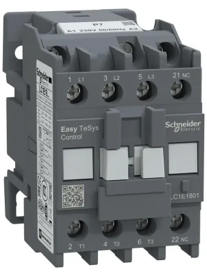 SCHNEIDER TESYS E LC1E1801P7 STYKAČ 3P 18A 1V CÍVKA 230V AC 50/60HZ Akce