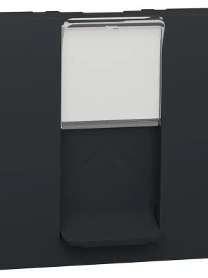 Pouze Dnes Centrální deska RJ45ST S-ONE Schneider Electric Nová Unica NU941154, 2M, antracit