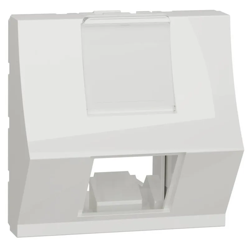Akce Centrální deska zkosená RJ45 S-ONESchneider Electric Nová Unica NU940720, 2M, bílá antibakteriální