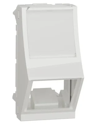 Dokud Zásoby Vydrží Centrální deska zkosená RJ45 S-ONESchneider Electric Nová Unica NU940618, 1M, bílá