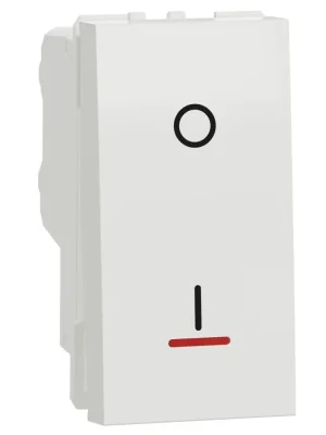 Spínač dvojpólový se signalizační kontrolkou Schneider Electric Nová Unica č. 2Ss, NU316218S, 16A, 1M, bílá Ihned K Objednání